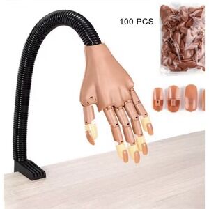 Practice‎ Hand for Acrylic Nails Nail Training Hand Professional Manicure Tool